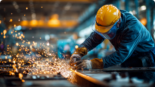 Industrialm grade fasteners supplied to heavy engineering and fabrication industry